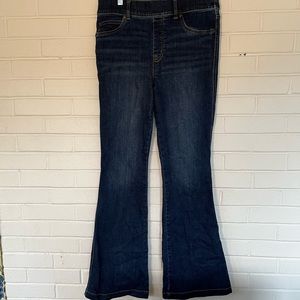 Spanx jeans flare leg size medium petite gently used
